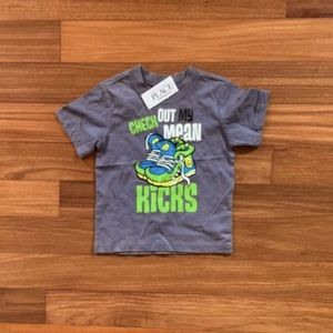 Boys “Check Out My Mean Kicks” Graphic Tshirt